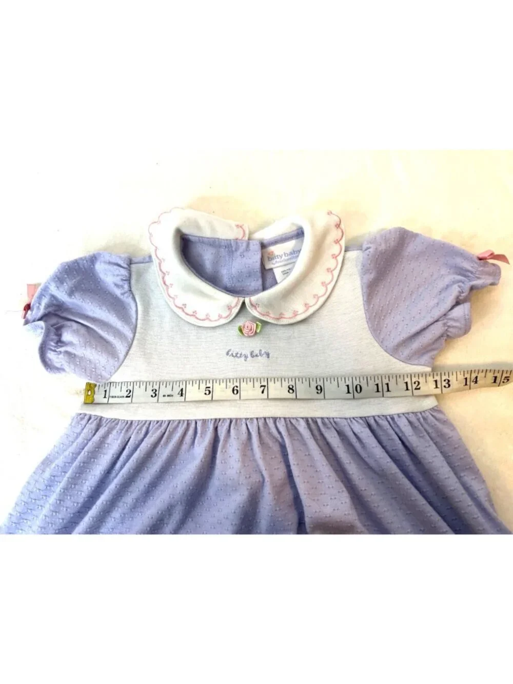 Bitty Baby By American Girls Lavender Nightgown Girls LARGE Dress like your doll